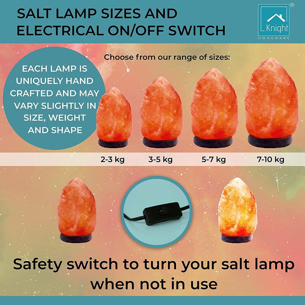 Himalayan Natural & Handicraft Salt Lamp Healing Rock-Bulb Wooden Base (7-10 Kg)